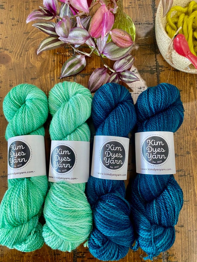 Kim Dyes Yarn-Hand Dyed Yarn & Fibers